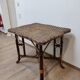Table en rotin et bambou vintage