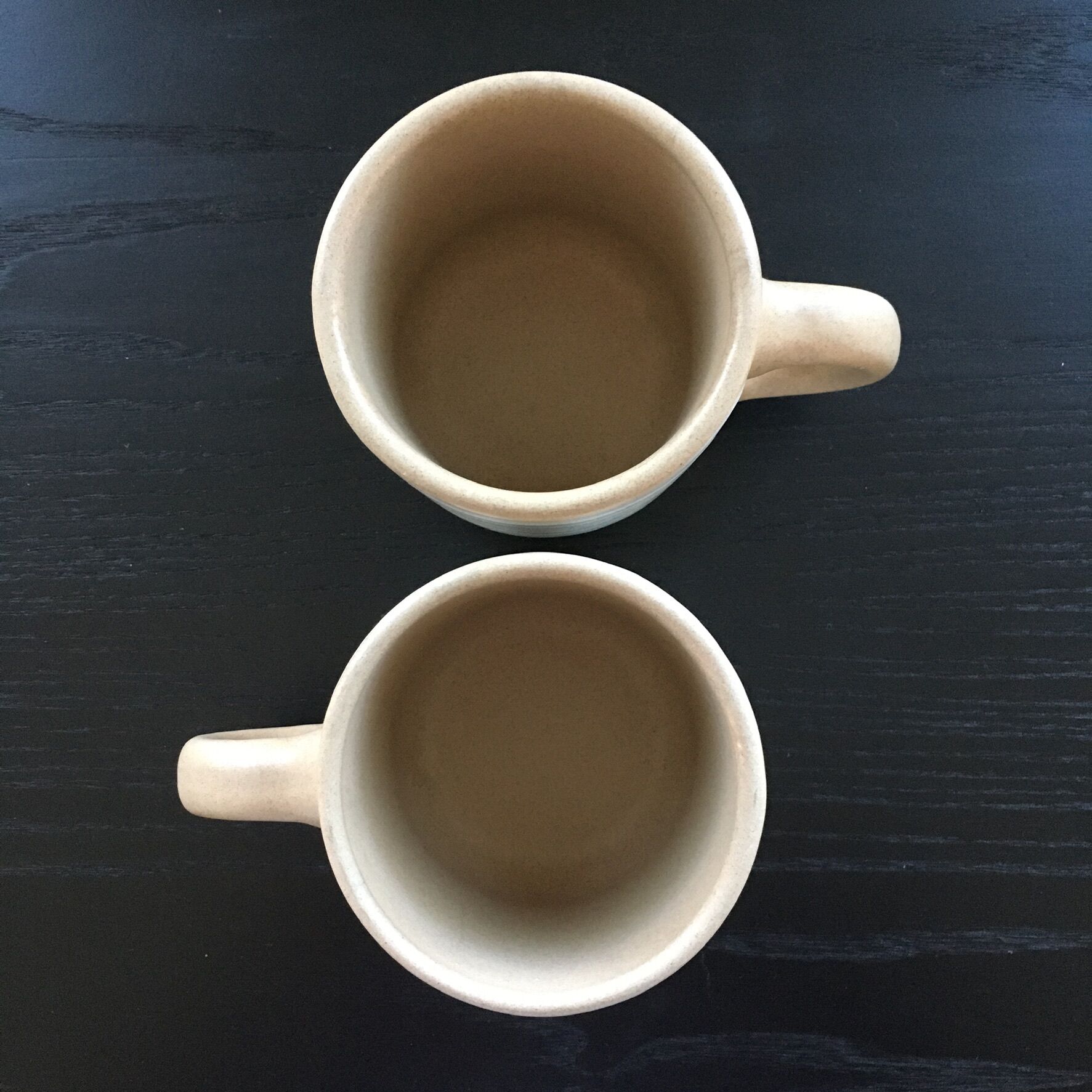 Pair of Niderviler stoneware mugs