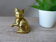 Vintage brass cat figure