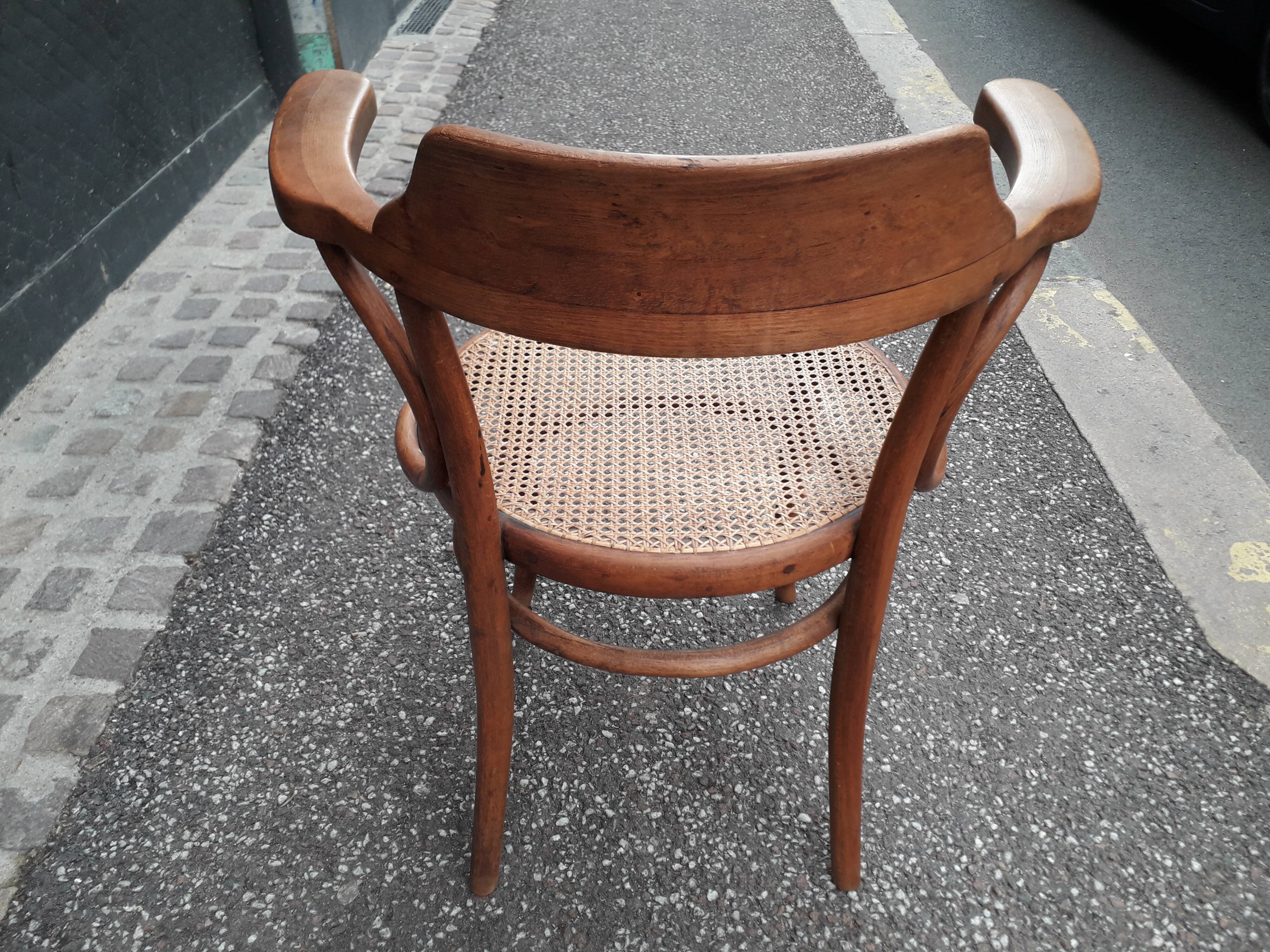 Canned Thonet armchair