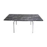 Black and white marbled formica table
