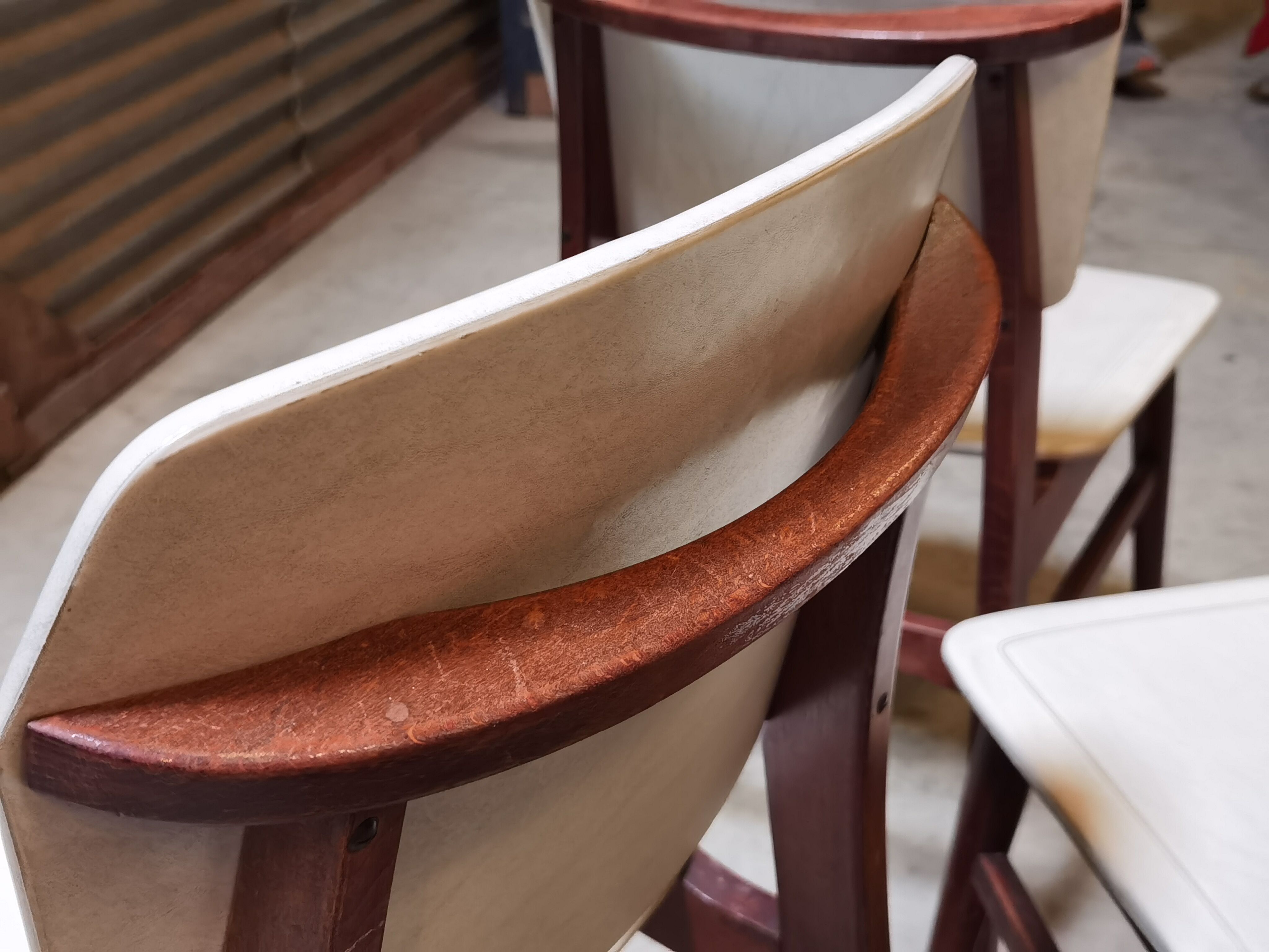 Lot de 4 chaises allemande Kondor Möbelwerk 1960