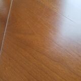 Round cherry wood table with extensions