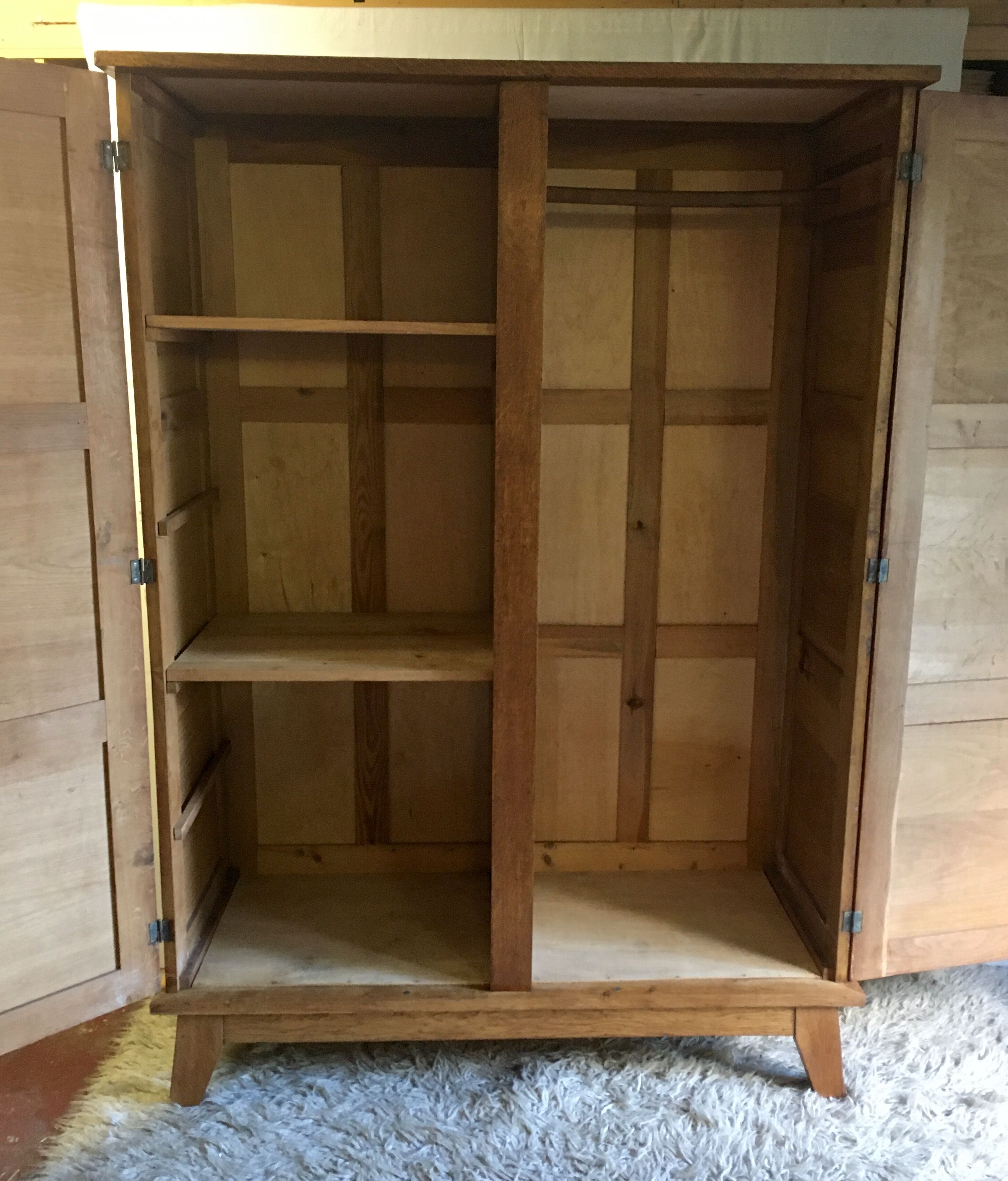 Solid oak cabinet by René Gabriel - 40/50s