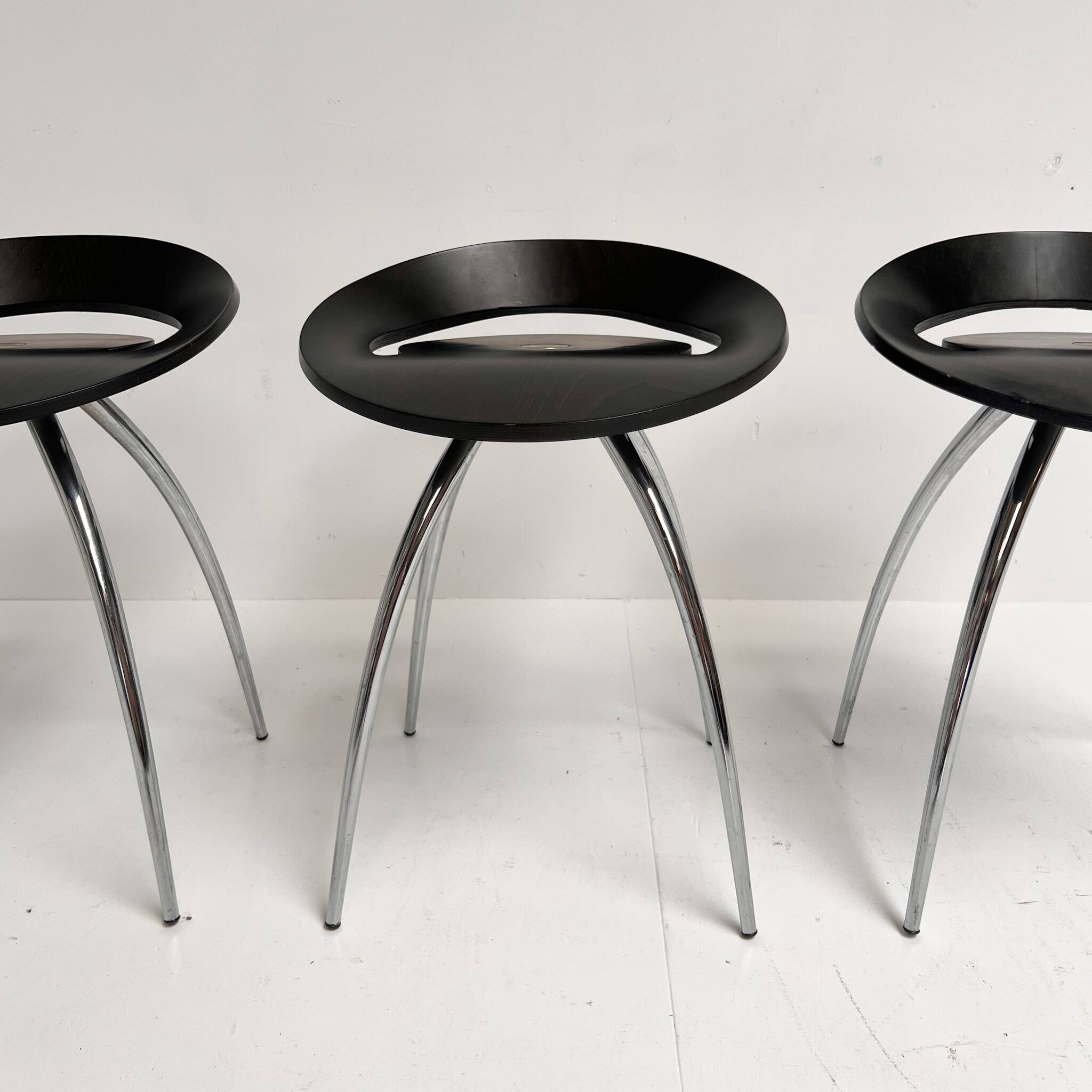 3 tabourets Magis Lyra par Sigurdur Thorsteinson, années 1990