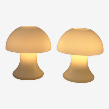 Paire de  lampes vintages "Funghi " par SCE