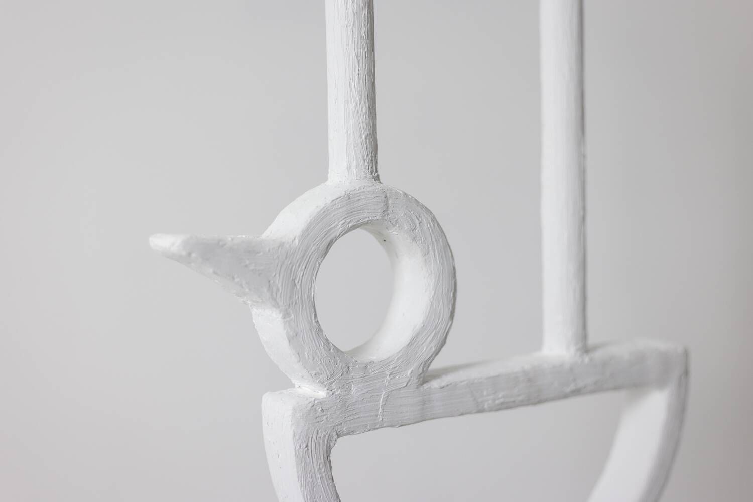 “Cui-cui” plaster lamp. Work of a French artist in small series.