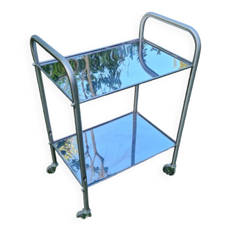 Trolley on wheels - steel service trolley h: 88 cm w: 62 cm d: 42 cm