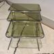 Chrome trundle tables
