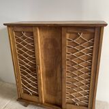 Vintage doll cabinet