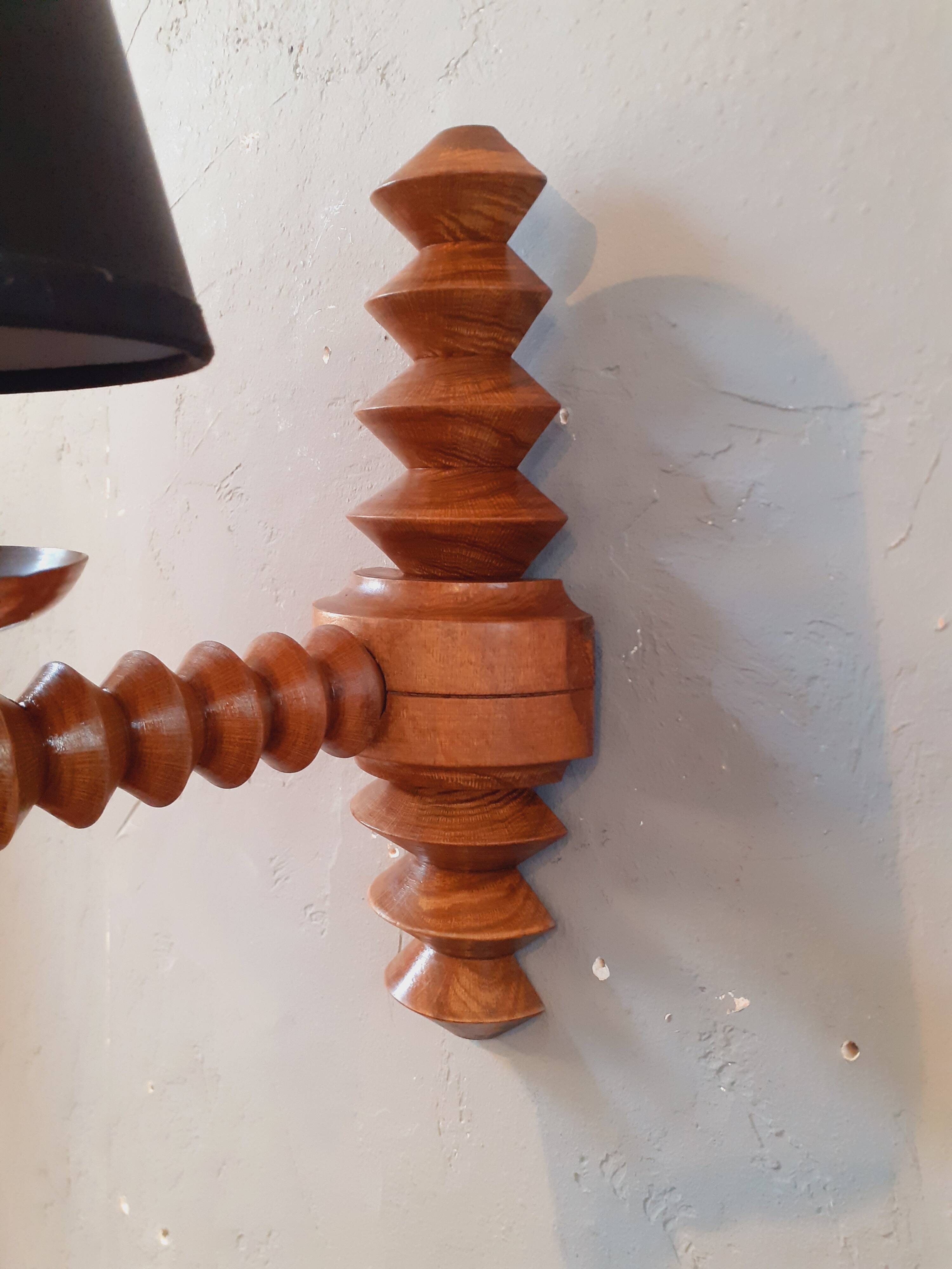Wall Light 1940s Brutalist Dgl by Charles Dudouyt