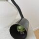 Vintage Pendant Glass Light / White Glass Retro Ceiling Lamp / Mid-century
