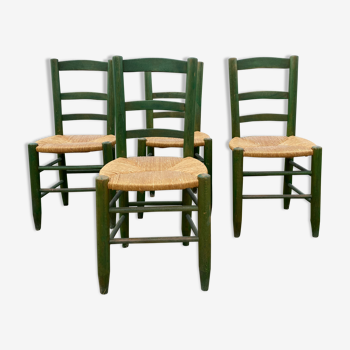 Set of 4 mulched chairs design campaign 1960