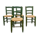 Set of 4 mulched chairs design campaign 1960