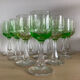 Set of 10 uraline glasses from the 1970s.