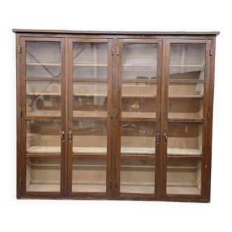 XL vintage display cabinet / laboratory cupboard / bookshelf