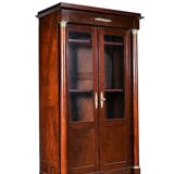 Empire mahogany library showcase