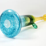 Glass vase wind pipes Bertil Vallien for Kosta Boda