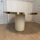 Ivory and Laiton dining table, Paris, 1970