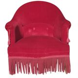 Velvet toad chair
