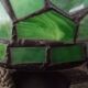 Turtle night light in regulated glass carcass stained glass way