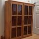 Vitrine en bois brut