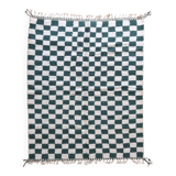Tapis vert et blanc 250cmx150cm