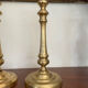 Pair of brass candle holders 28,5cm