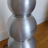 Bubble lamp in brushed aluminum from the 70s