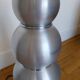 Lampe Bubble en aluminium brossé année 70