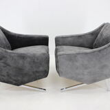 Paire de fauteuils design italien des années 1970
