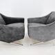 1970s pair of italian design armchairs