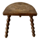 Wooden tripod farm stool