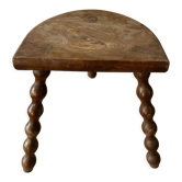 Wooden tripod farm stool