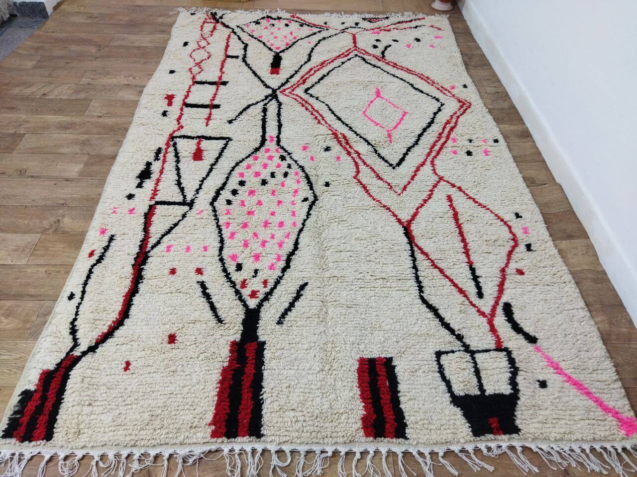 Handmade Moroccan Berber rug 310 X 194 CM