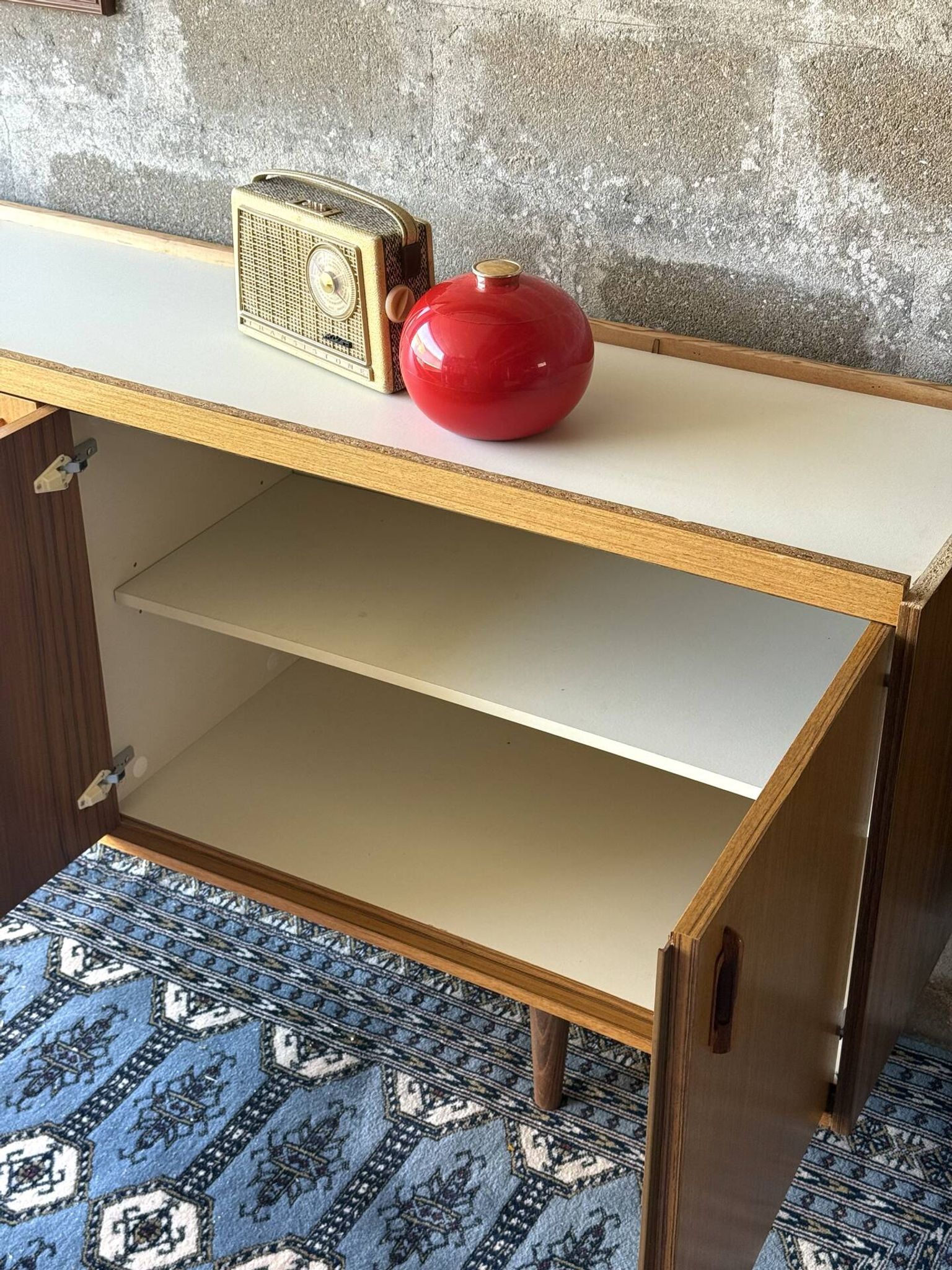 Enfilade scandinave vintage en teck, 1970
