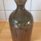 Bouteille, pichet, poterie, grès, art populaire vintage