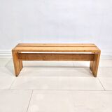 Banc en bois de pin de Charlotte Perriand pour Les Arcs
