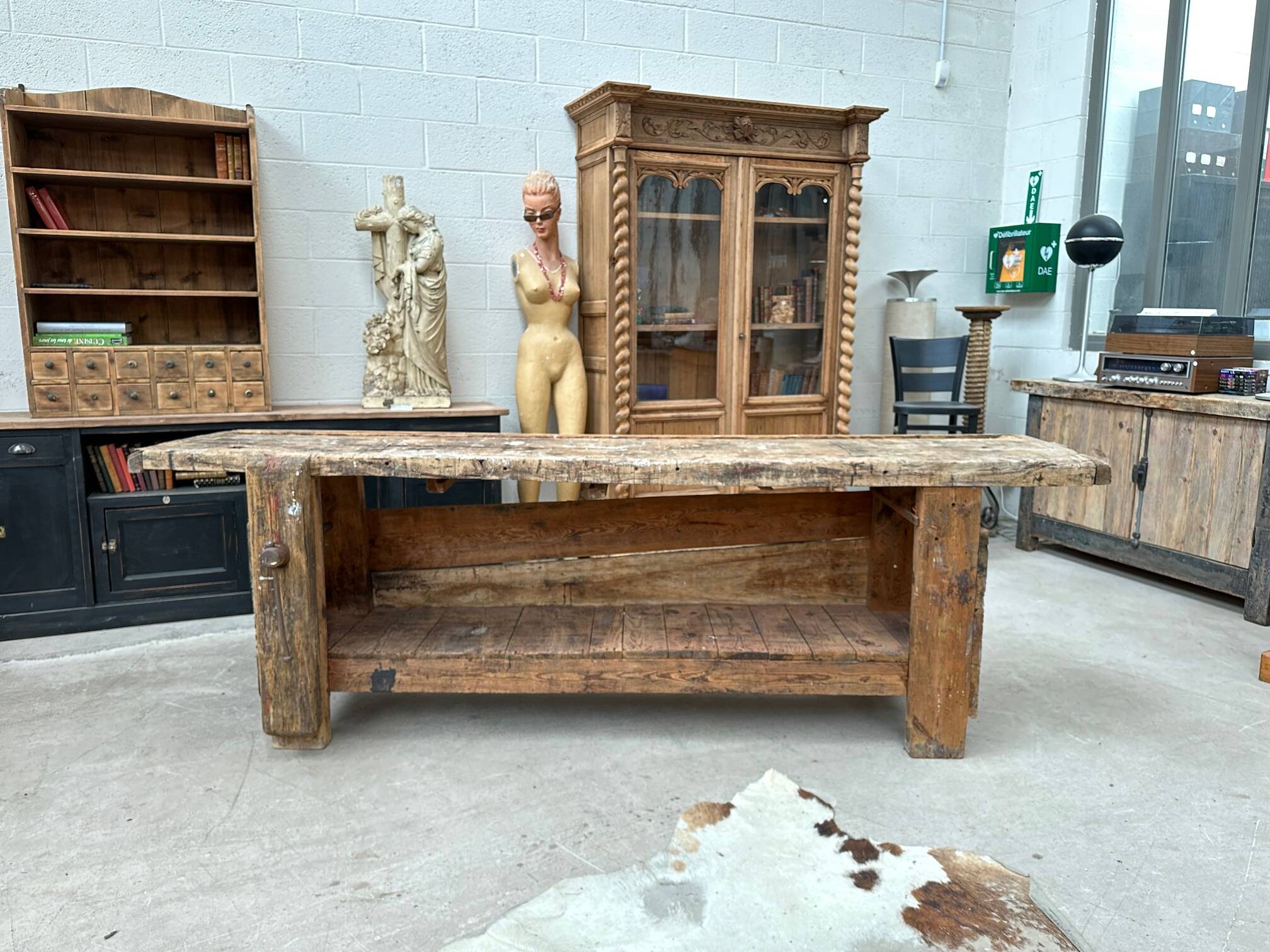 Artist's workbench, early 20th century