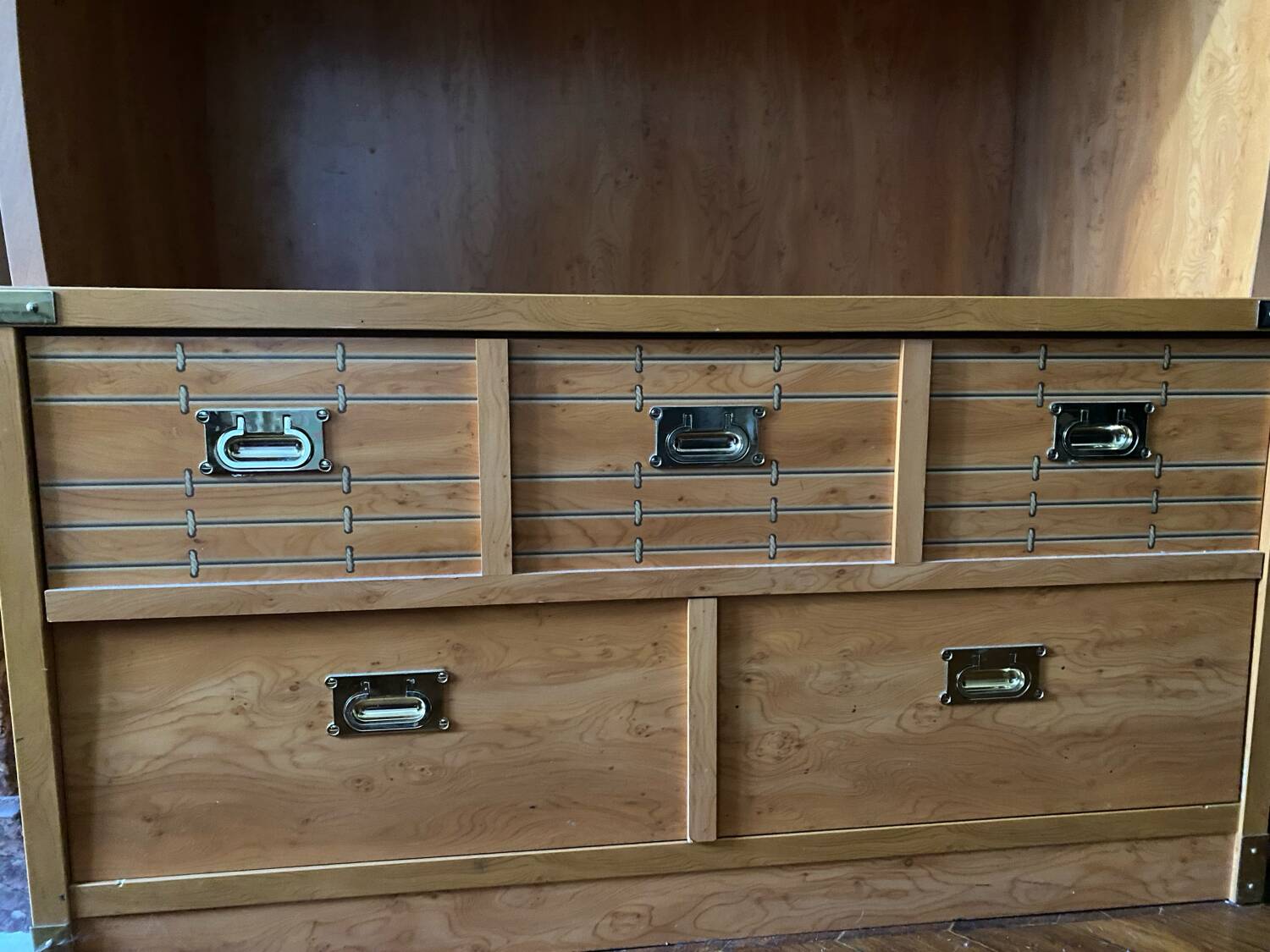 Boat-shaped bookcase - Calypso model from the Gauthier collection