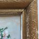 Set of 2 paintings bouquets of flowers with golden frame (signed Morgan)
