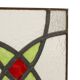 Art Deco Geometric Stained Glass Window 25x25cm