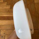 Square opaline wall light