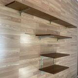 Set of oak shelves, 1950s design.