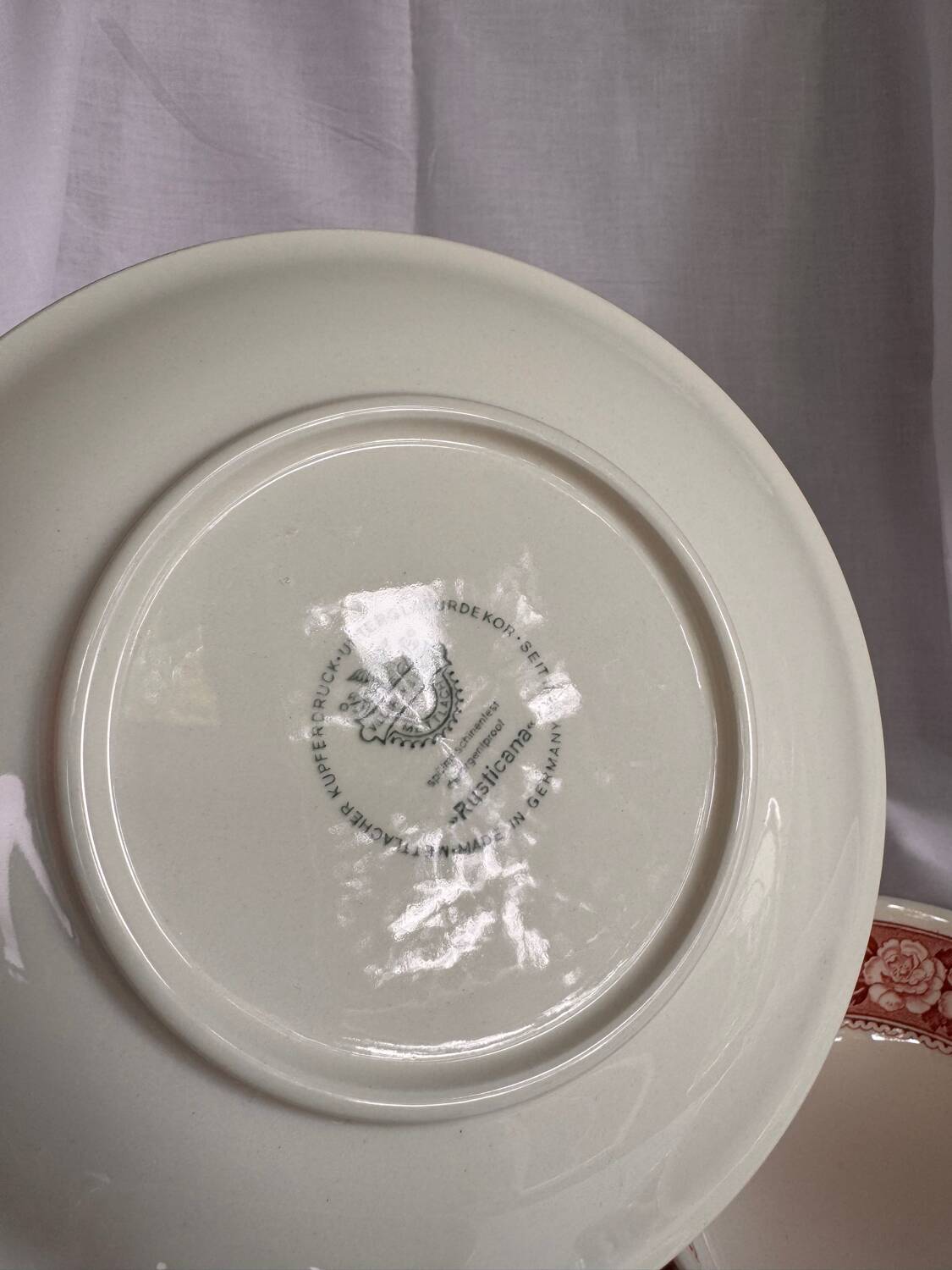 Tasses à soupe Villeroy et Boch Rusticana avec soucoupes.