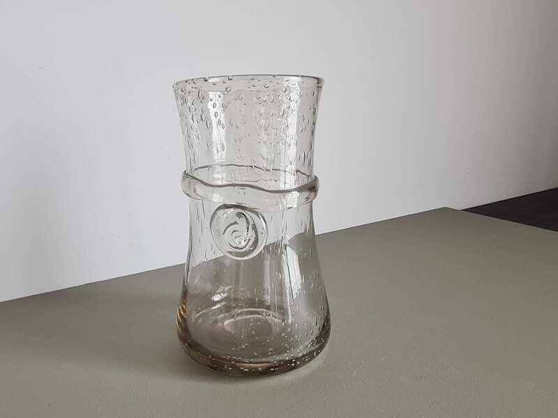 Bubble glass vase from Biot, France | Hand-blown vintage