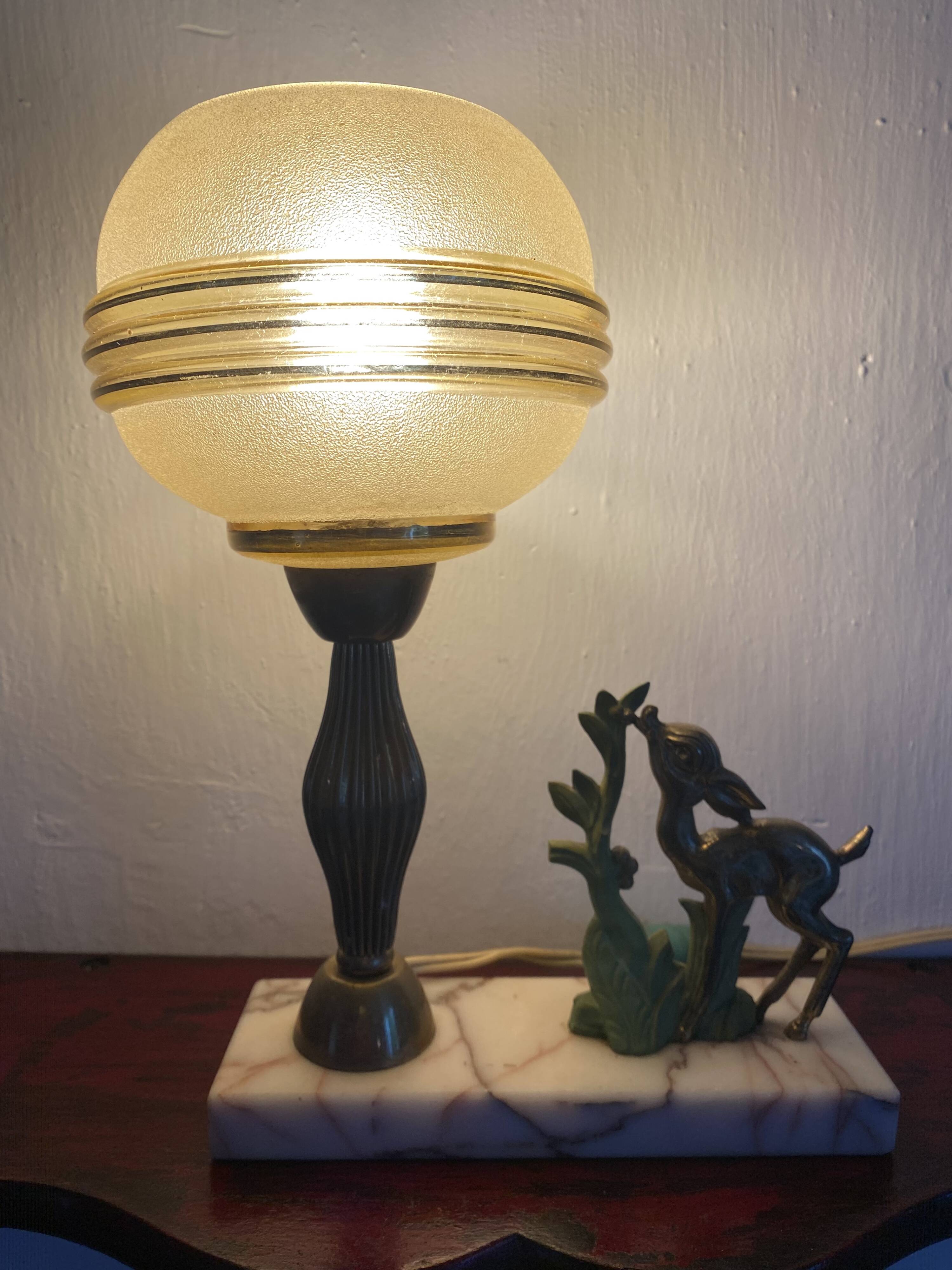 Art Deco Fawn Night Light