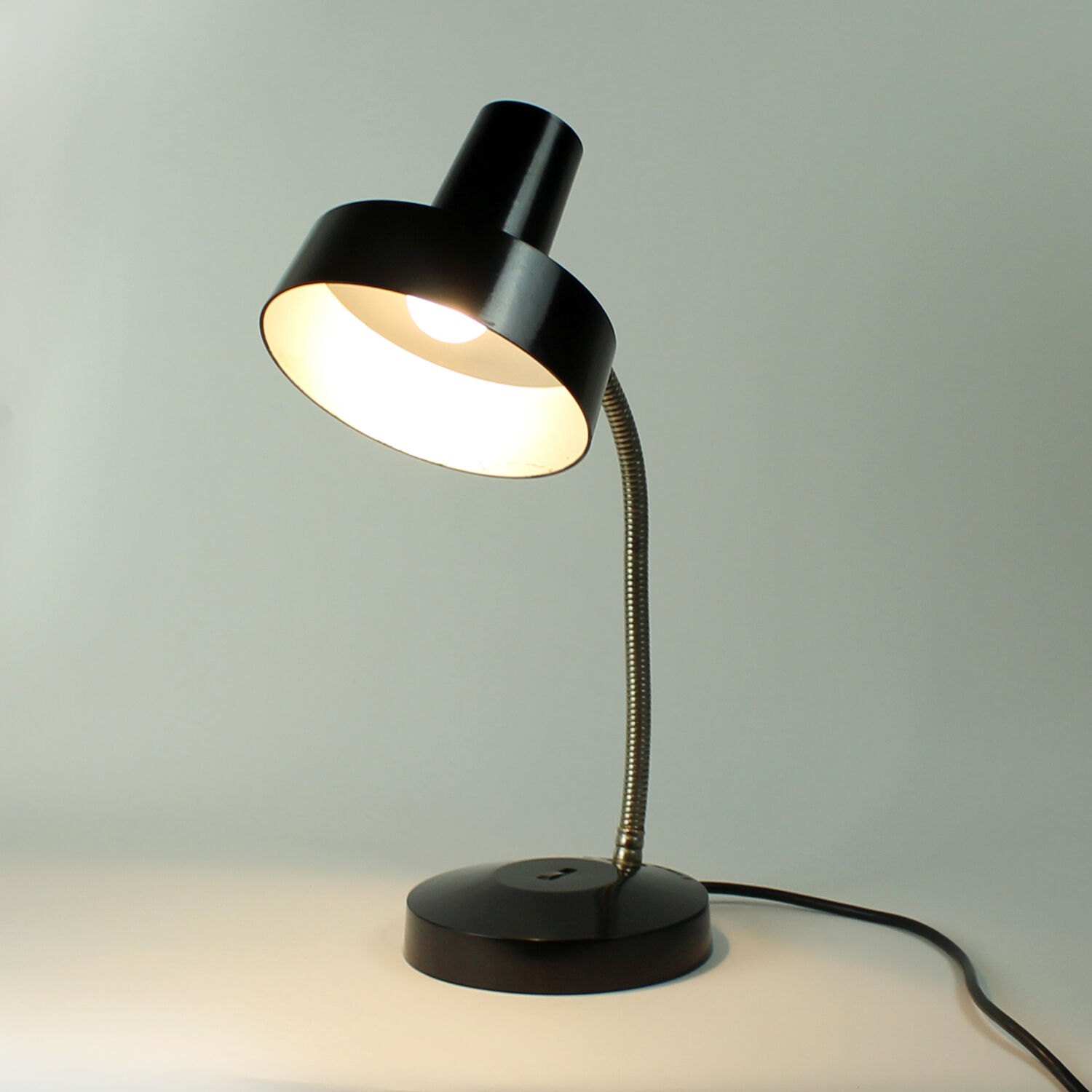 Table lamp in black bakelite and metal by Elektrosvit, Szechoslovakia, 1970