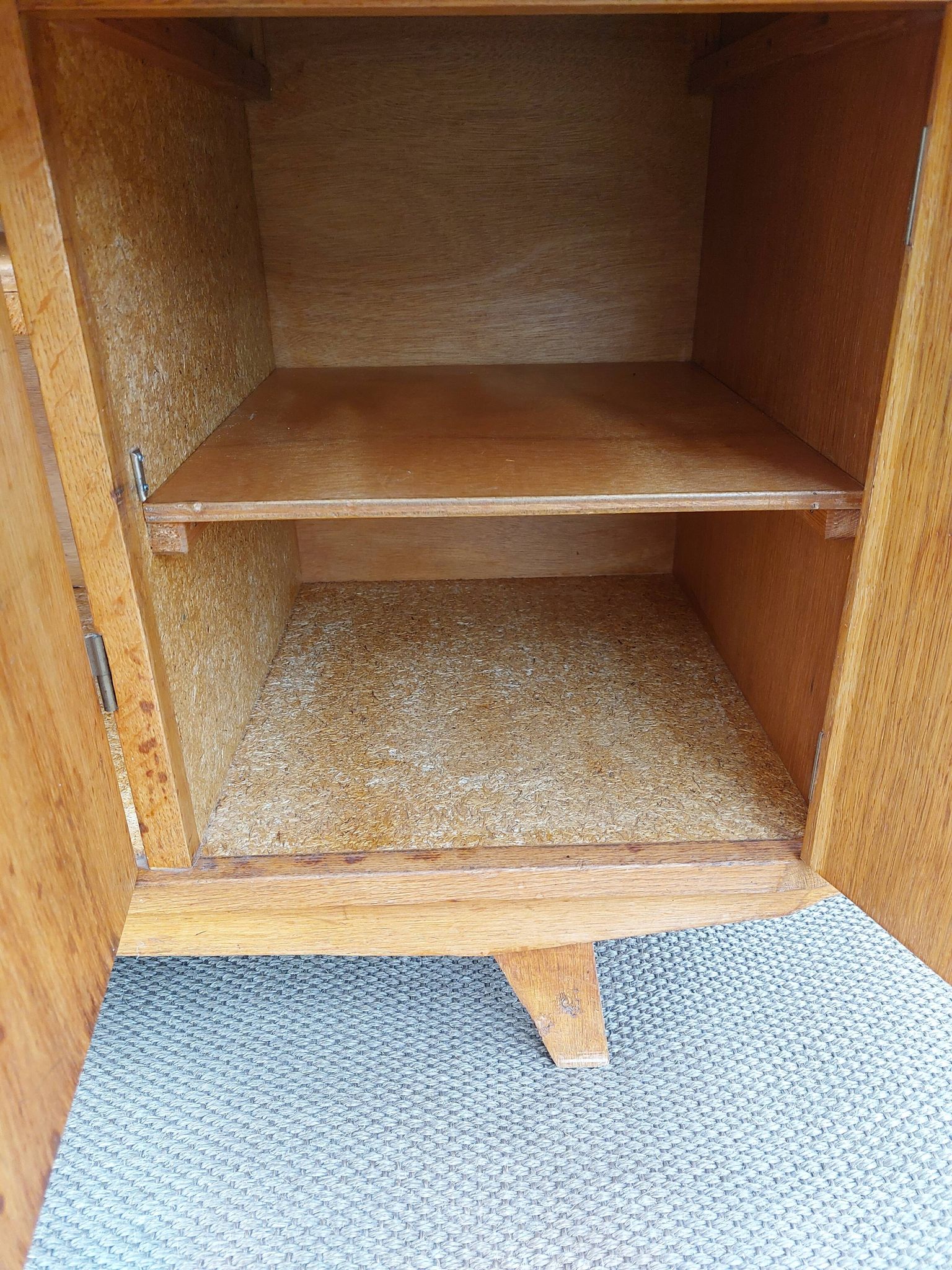 solid wood buffet, compass feet