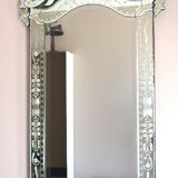 Large Venetian Pedimented Mirror, Italy – Early 20th Century